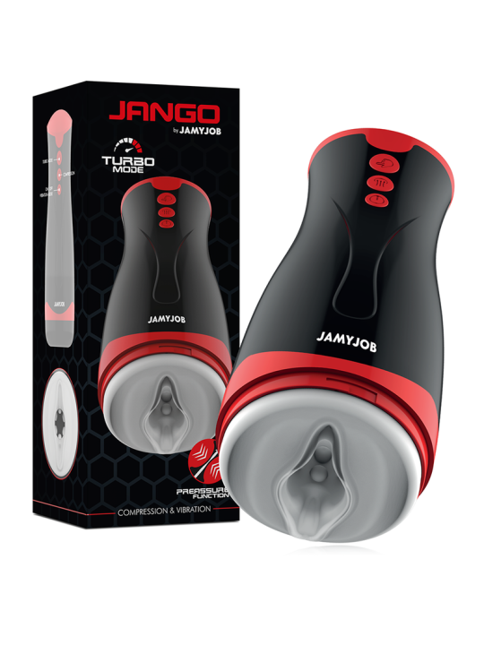 JAMYJOB JANGO MASTURBADOR DE COMPRENSION Y VIBRACION