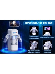 GAME CUP MASTURBADOR MASCULINO CON VIBRACION Y FUNCION CALOR CON SOPORTE PARA MOVILES NEGRO