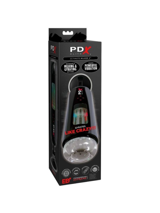 PDX ELITE MASTURBADOR STROKER ULTIMATE MILKER 2 GIRATORIO Y VIBRADOR