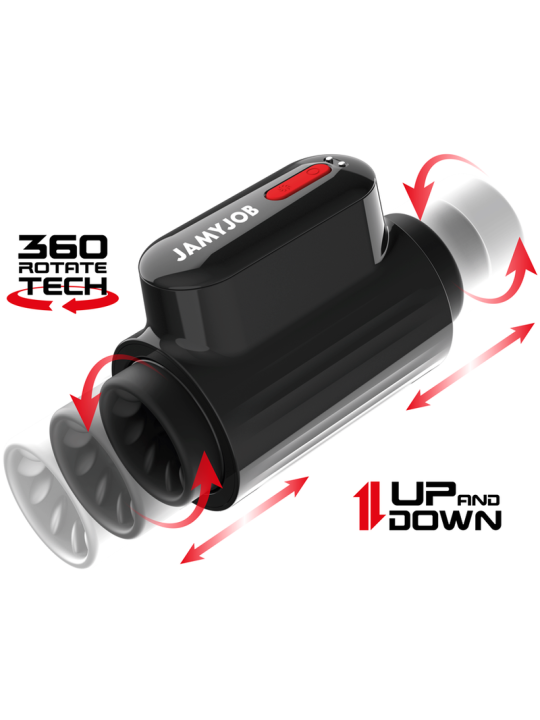 JAMYJOB VORTEX MASTURBADOR TURBO CON EMPUJE Y ROTACION 360 UP AND DOWN