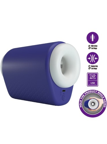 PRETTY LOVE DJ LADY MASTURBADOR MASCULINO CON VIBRACION 5 CONFIGURACIONES MORADO