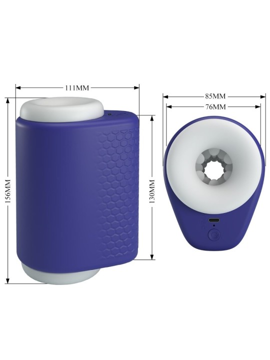PRETTY LOVE DJ LADY MASTURBADOR MASCULINO CON VIBRACION 5 CONFIGURACIONES MORADO