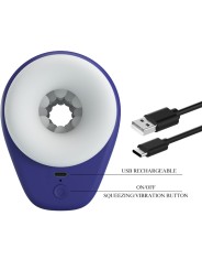 PRETTY LOVE DJ LADY MASTURBADOR MASCULINO CON VIBRACION 5 CONFIGURACIONES MORADO