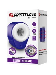 PRETTY LOVE DJ LADY MASTURBADOR MASCULINO CON VIBRACION 5 CONFIGURACIONES MORADO