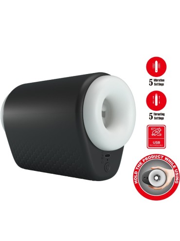 PRETTY LOVE DJ GIRL MASTURBADOR MASCULINO CON VIBRACION 5 CONFIGURACIONES NEGRO