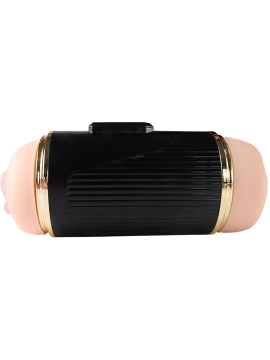 SHEQU KAY MASTURBADOR DOBLE CON VIBRACION DUAL BOCA Y VAGINA