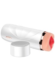 SHEQU RILEY MASTURBADOR VAGINA CON VIBRACION Y ONDAS ESTIMULADORAS