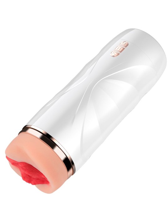 SHEQU RILEY MASTURBADOR VAGINA CON VIBRACION Y ONDAS ESTIMULADORAS