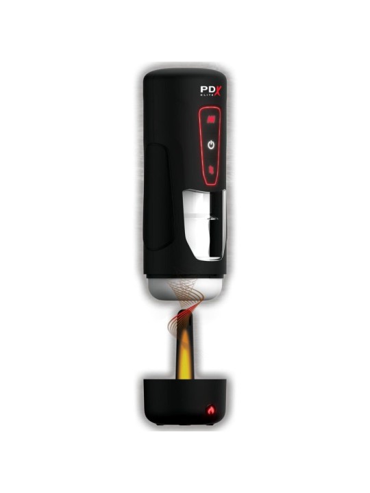 PDX ELITE MILK ME HOTTER MASTURBADOR AUTOMATICO CON THRUSTING Y VIBRACION EFECTO CALOR