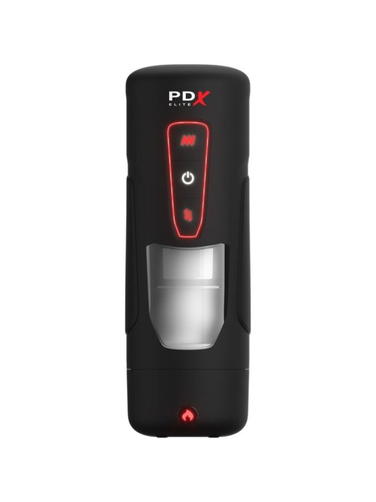 PDX ELITE MILK ME HOTTER MASTURBADOR AUTOMATICO CON THRUSTING Y VIBRACION EFECTO CALOR