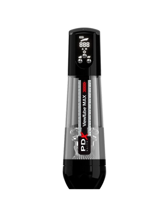 PDX ELITE VIEWTUBE MAX VIEW MASTURNADOR AUTOMATICO CON SUCCION TRANSPARENTE