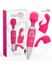 MORESSA ODILON WAND POTENTE MOTOR MAS DOS CABEZALES PREMIUM SILICONE RECARGABLE