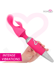 MORESSA ODILON WAND POTENTE MOTOR MAS DOS CABEZALES PREMIUM SILICONE RECARGABLE