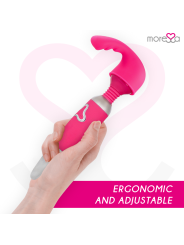 MORESSA ODILON WAND POTENTE MOTOR MAS DOS CABEZALES PREMIUM SILICONE RECARGABLE