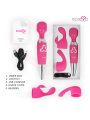 MORESSA ODILON WAND POTENTE MOTOR MAS DOS CABEZALES PREMIUM SILICONE RECARGABLE