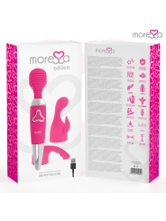 MORESSA ODILON WAND POTENTE MOTOR MAS DOS CABEZALES PREMIUM SILICONE RECARGABLE