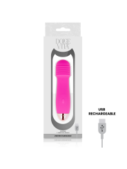 DOLCE VITA VIBRADOR RECARGABLE THREE ROSA 7 VELOCIDADES