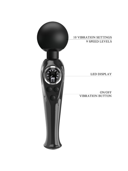 PRETTY LOVE SKYLER VIBRADOR WAND NEGRO