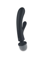 SATISFYER TRIPLE LOVER MASAJEADOR VIBRADOR RABBIT ROSA