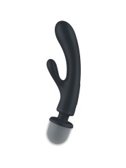 SATISFYER TRIPLE LOVER MASAJEADOR VIBRADOR RABBIT ROSA