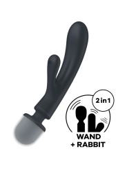 SATISFYER TRIPLE LOVER MASAJEADOR VIBRADOR RABBIT ROSA