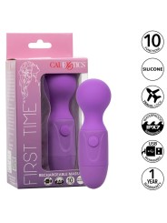 CALEXOTICS FIRST TIME MASAJEADOR RECARGABLE 10 VIBRACIONES VIOLETA