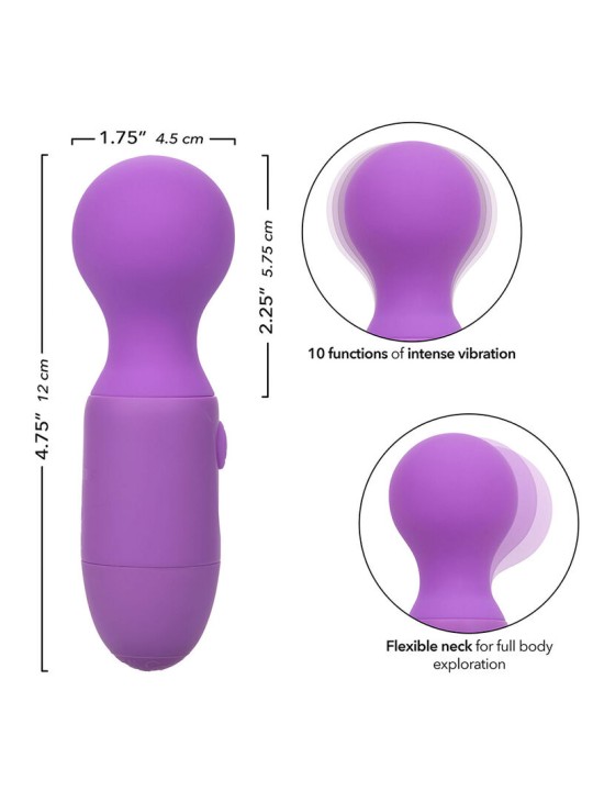 CALEXOTICS FIRST TIME MASAJEADOR RECARGABLE 10 VIBRACIONES VIOLETA