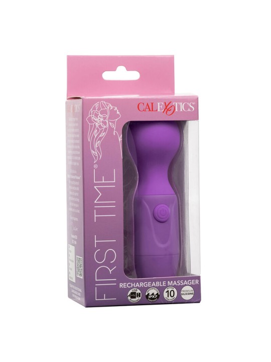 CALEXOTICS FIRST TIME MASAJEADOR RECARGABLE 10 VIBRACIONES VIOLETA