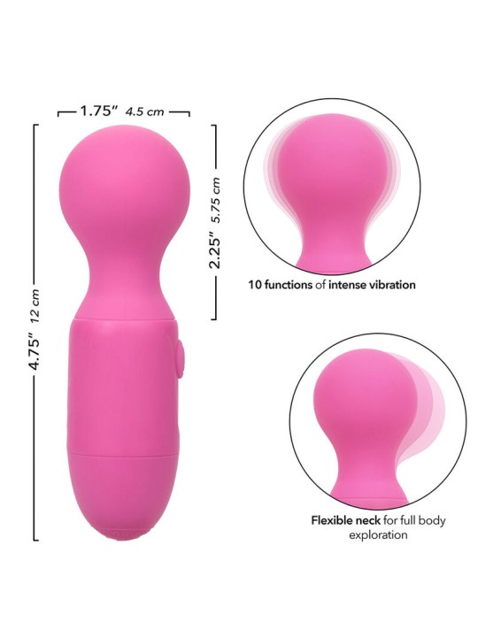 CALEXOTICS FIRST TIME MASAJEADOR RECARGABLE 10 VIBRACIONES ROSA