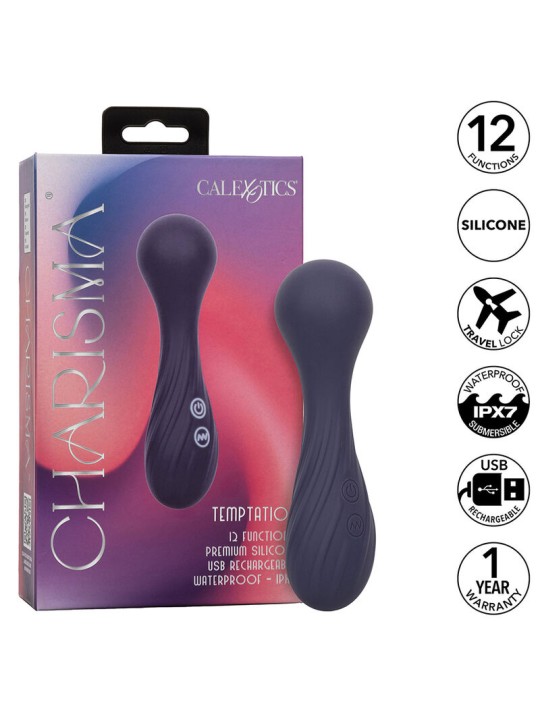 CALEXOTICS CHARISMA TEMPTATION MASAJEADOR 12 FUNCIONES MORADO