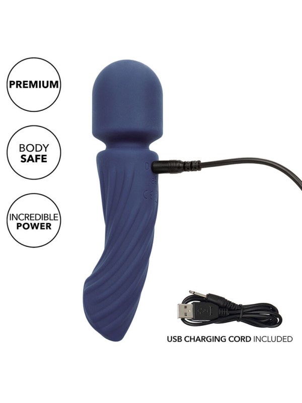 CALEXOTICS CHARISMA ALLURE MASAJEADOR DOBLE MOTOR 12 FUNCIONES 1725 CM X 45 CM MORADO