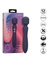 CALEXOTICS CHARISMA MYSTIQUE MASAJEADOR DOBLE MOTOR 12 FUNCIONES 215 CM X 45 CM MORADO