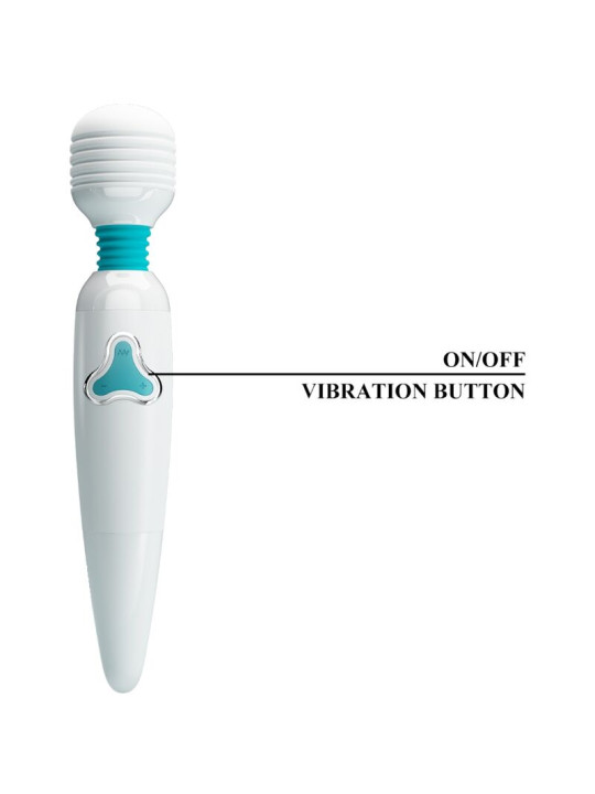 PRETTY LOVE CLOUD VIBRADOR WAND 7 VIBRACIONES BLANCO
