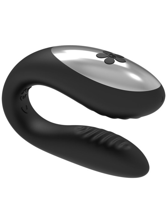 BRILLY GLAM WE LOVE VIBRADOR PARA PAREJAS CONTROL REMOTO NEGRO
