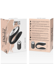 BRILLY GLAM WE LOVE VIBRADOR PARA PAREJAS CONTROL REMOTO NEGRO
