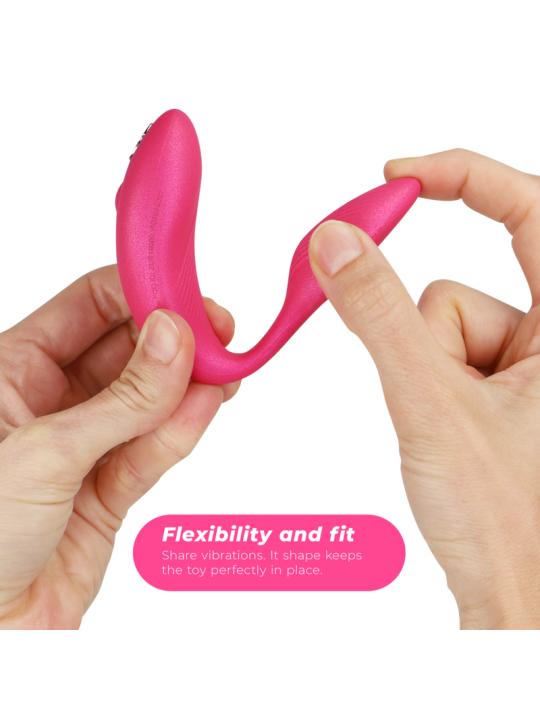 WE VIBE CHORUS VIBRADOR PAREJAS CON CONTROL SQUEEZE ROSA