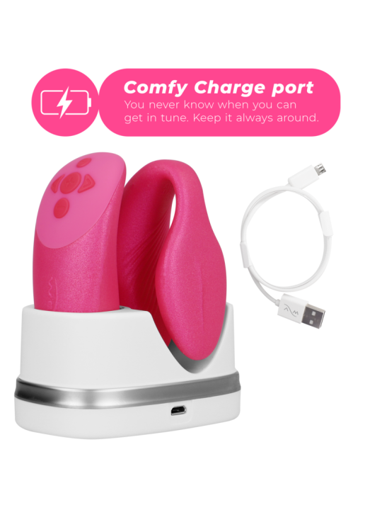 WE VIBE CHORUS VIBRADOR PAREJAS CON CONTROL SQUEEZE ROSA