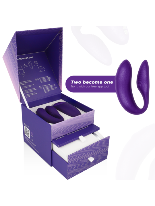 WE VIBE CHORUS VIBRADOR PAREJAS CON CONTROL SQUEEZE LILA