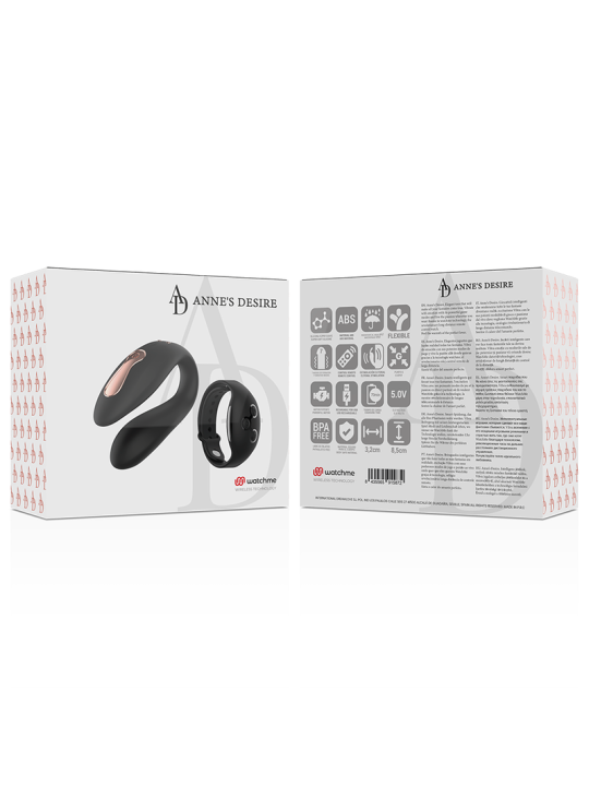 ANNE S DESIRE DUAL PLEASURE TECNOLOGIA WATCHME NEGRO