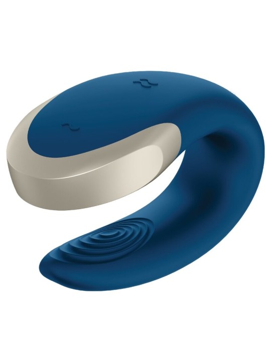 SATISFYER APP DOUBLE LOVE VIBRADOR PAREJAS LUXURY AZUL