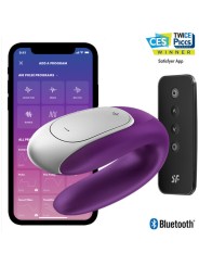SATISFYER DOUBLE FUN PARTNER VIBRADOR LILA