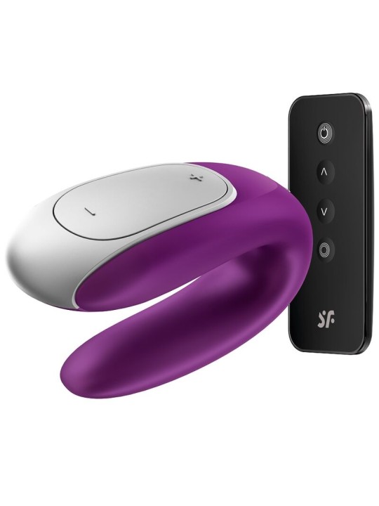 SATISFYER DOUBLE FUN PARTNER VIBRADOR LILA
