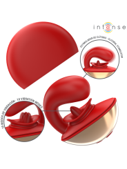 INTENSE MARIAH VIBRADOR ESTIMULADOR EN FORMA DE U 10 VIBRACIONES ROJO