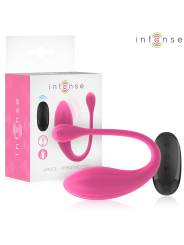 INTENSE JANICE VIBRADOR U DOBLE ESTIMULACION 10 VIBRACIONES ROSA CONTROL REMOTO