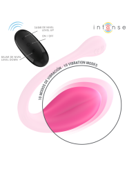 INTENSE JANICE VIBRADOR U DOBLE ESTIMULACION 10 VIBRACIONES ROSA CONTROL REMOTO