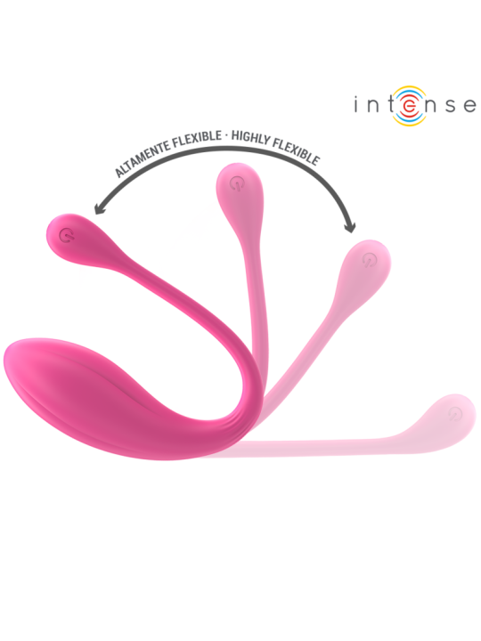 INTENSE JANICE VIBRADOR U DOBLE ESTIMULACION 10 VIBRACIONES ROSA CONTROL REMOTO