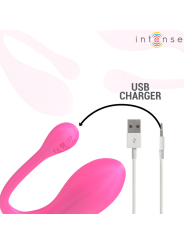 INTENSE JANICE VIBRADOR U DOBLE ESTIMULACION 10 VIBRACIONES ROSA CONTROL REMOTO