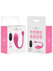 INTENSE JANICE VIBRADOR U DOBLE ESTIMULACION 10 VIBRACIONES ROSA CONTROL REMOTO