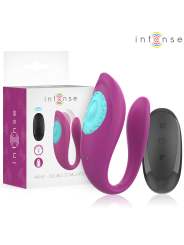 INTENSE ANNIE ESTIMULADOR VIBRADOR FORMA DE U MORADO CONTROL REMOTO