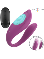 INTENSE ANNIE ESTIMULADOR VIBRADOR FORMA DE U MORADO CONTROL REMOTO